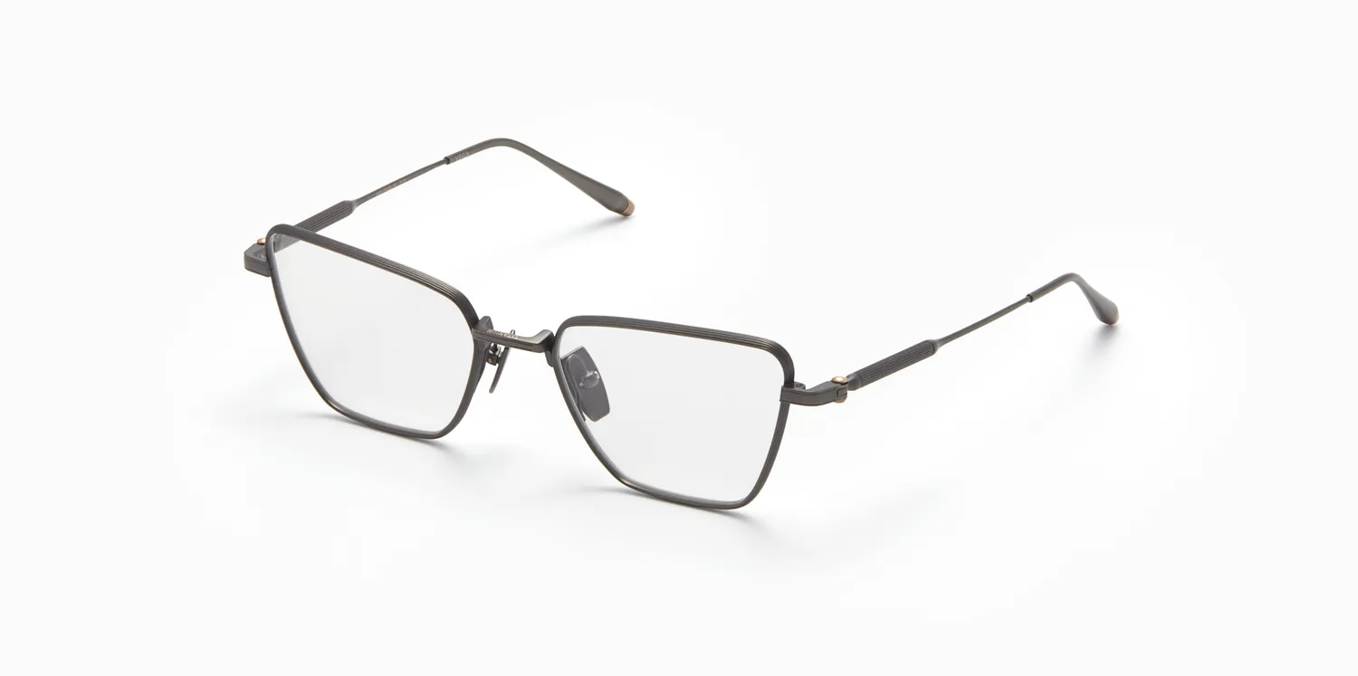 Akoni Etere Vega Brille 54 Antique Pewter Titan