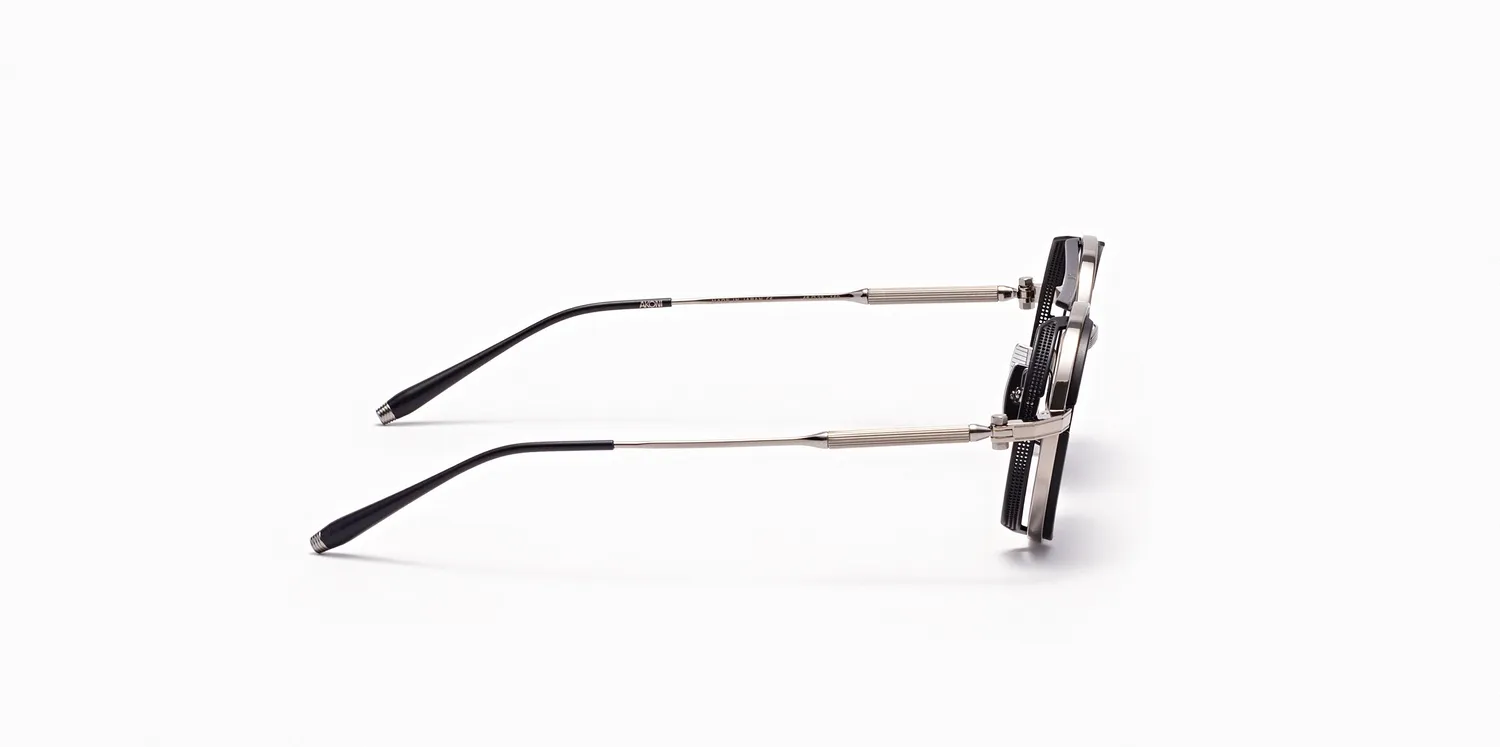 Akoni Optima Eris Sonnenbrille Black Palladium rund