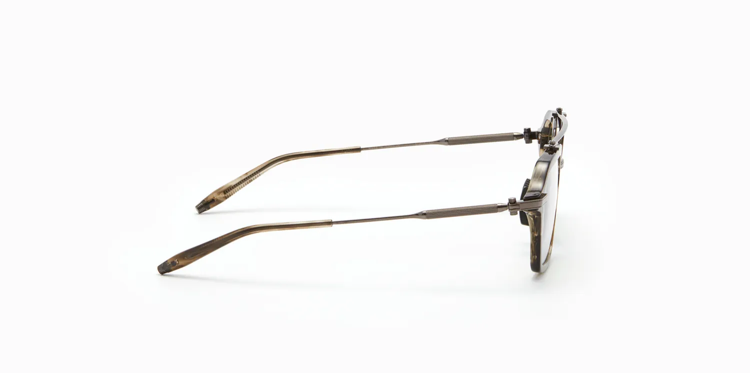 Akoni Optima Akari Brille Green Tortoise Swirl 51