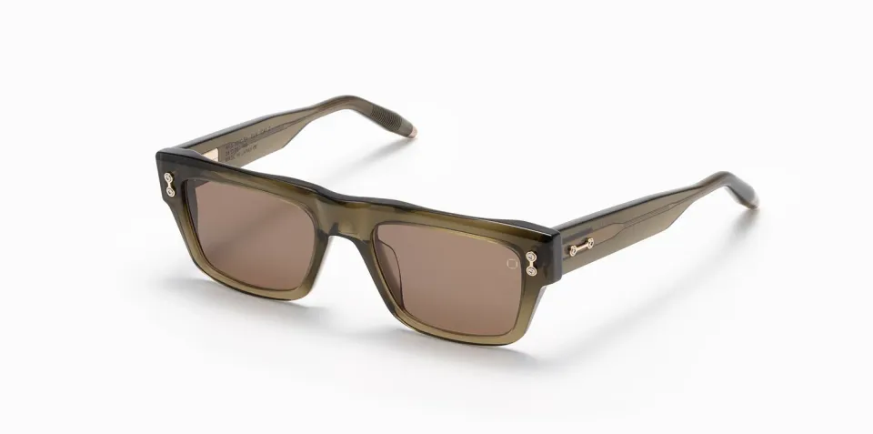 Akoni Etere Leo Sonnenbrille Olive Acetat Größe 54