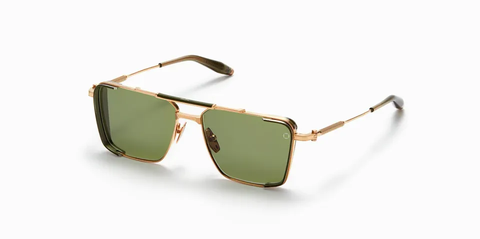 Akoni Etere Hera Sonnenbrille Brushed White Gold