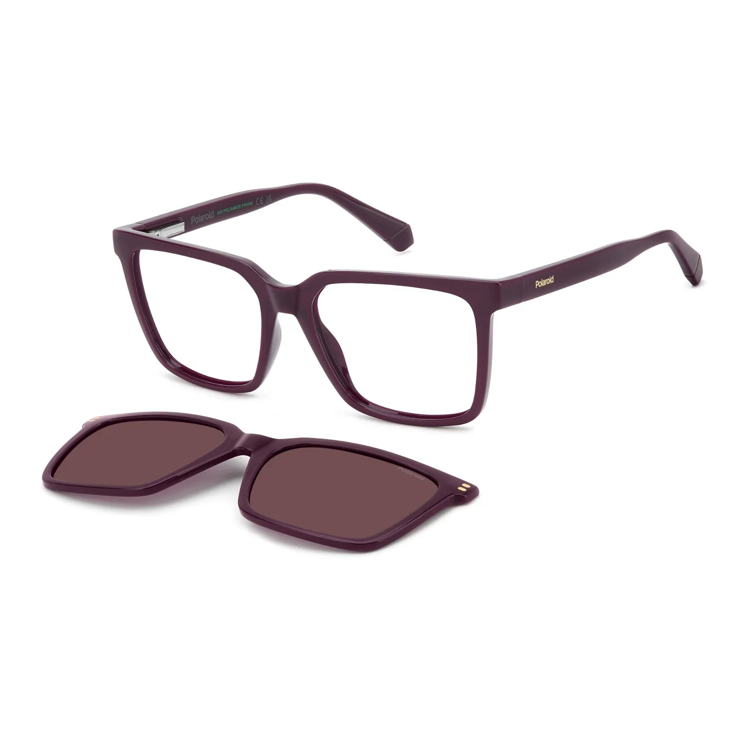 Polaroid PLD D556/C Brille Havana Clip-on polarisiert