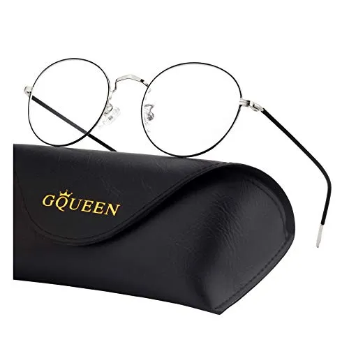 GQUEEN GQ129 Blaulichtbrille rund transparent