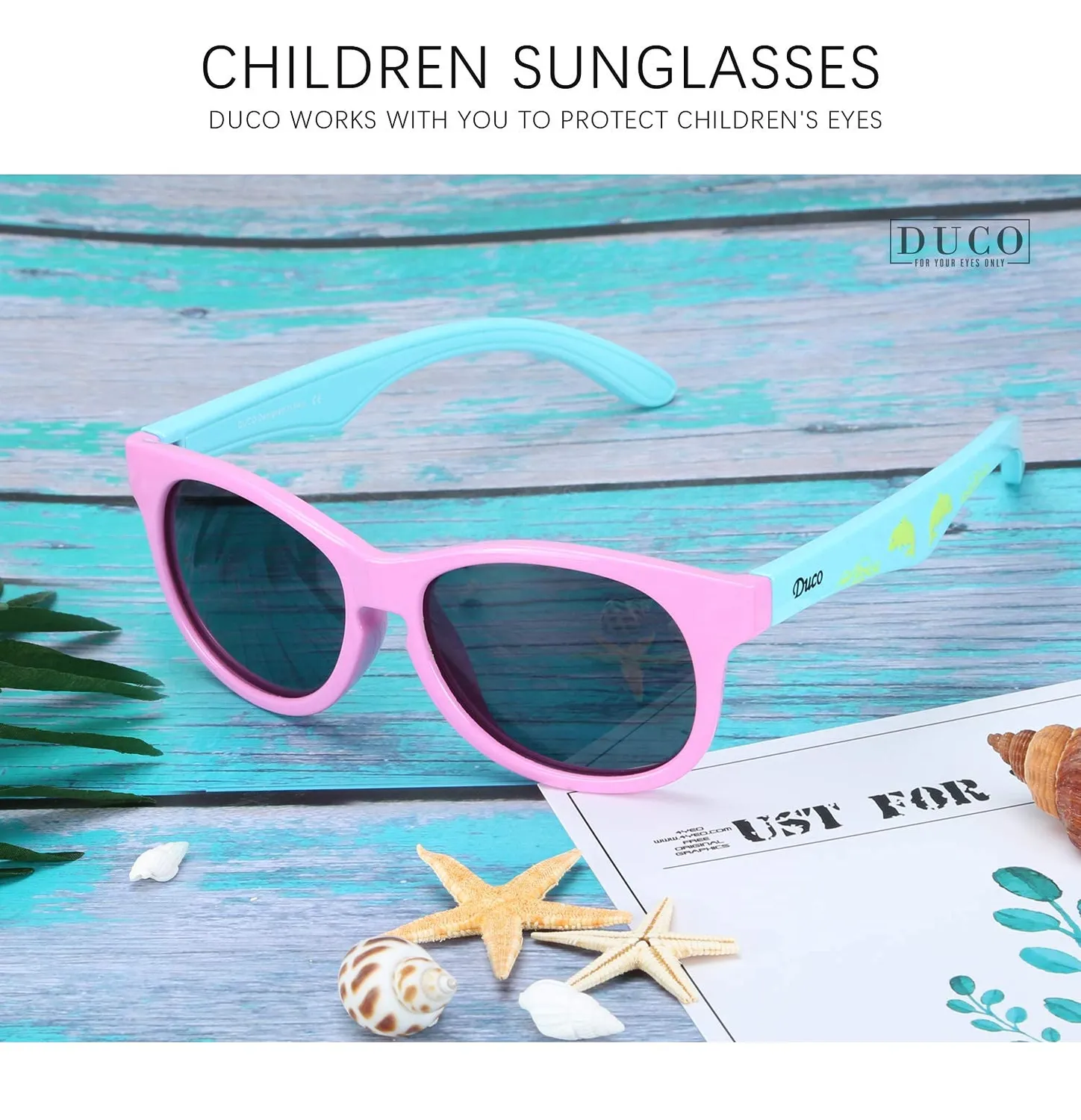DUCO Kids Sport Kinderbrille UV-Schutz 6-12 Jahre