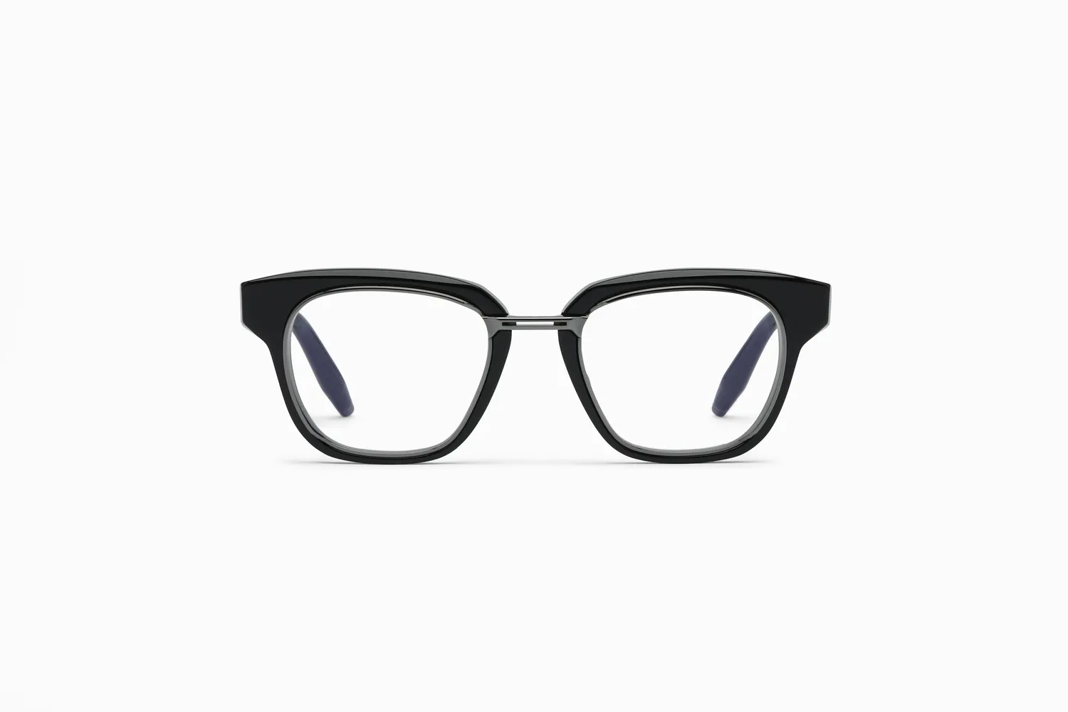 Akoni Delta Apollo Rx Brille Schwarz Titan Acetat