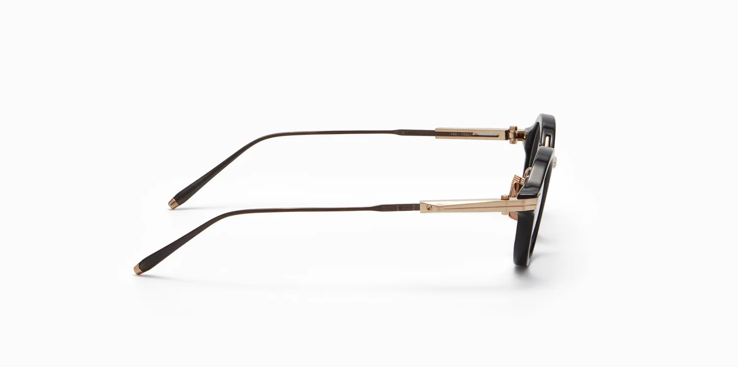 Akoni Horizon Copernico Brille Schwarz rund