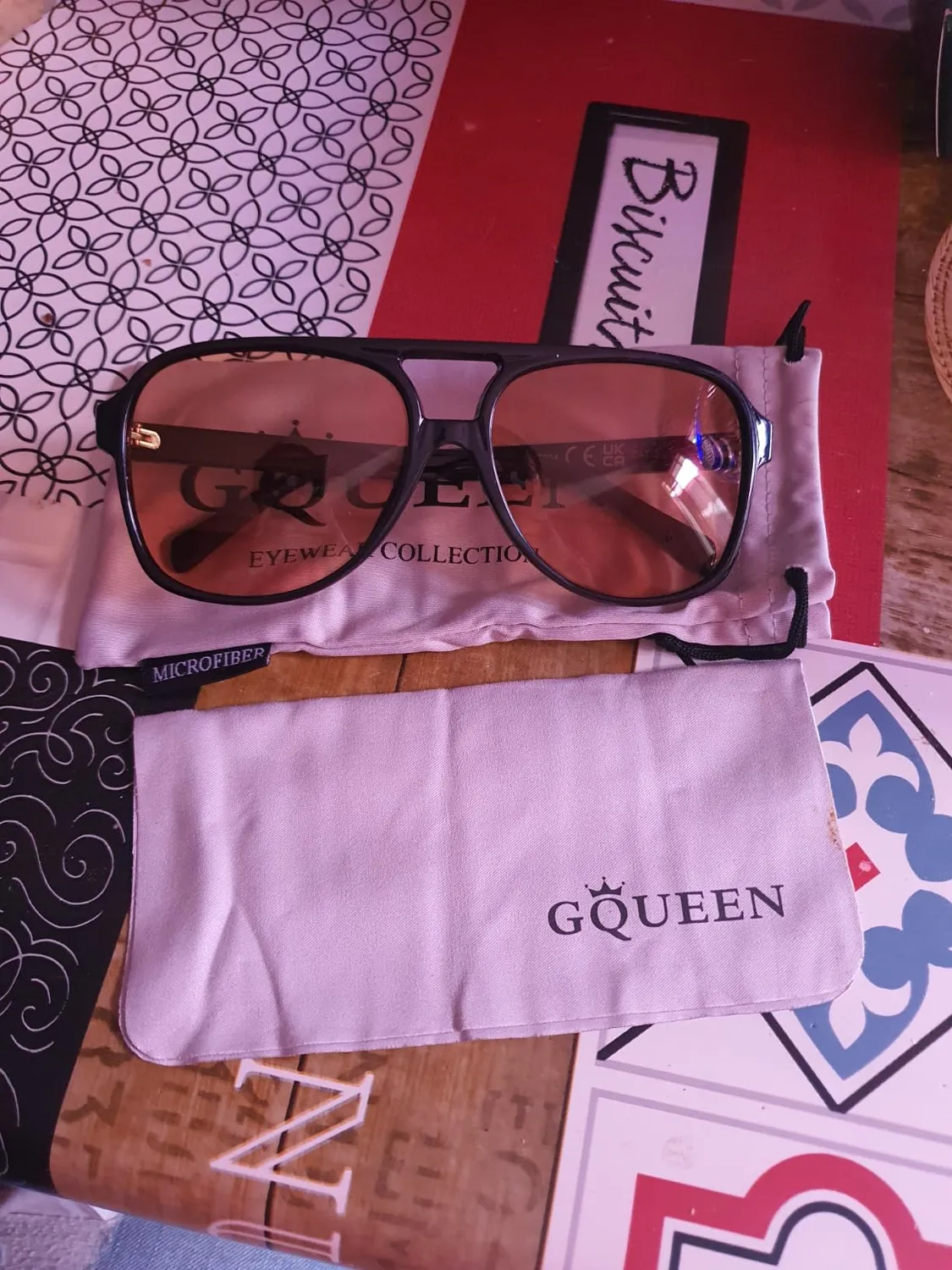 GQUEEN Retro 70s Piloten Sonnenbrille 2er Set