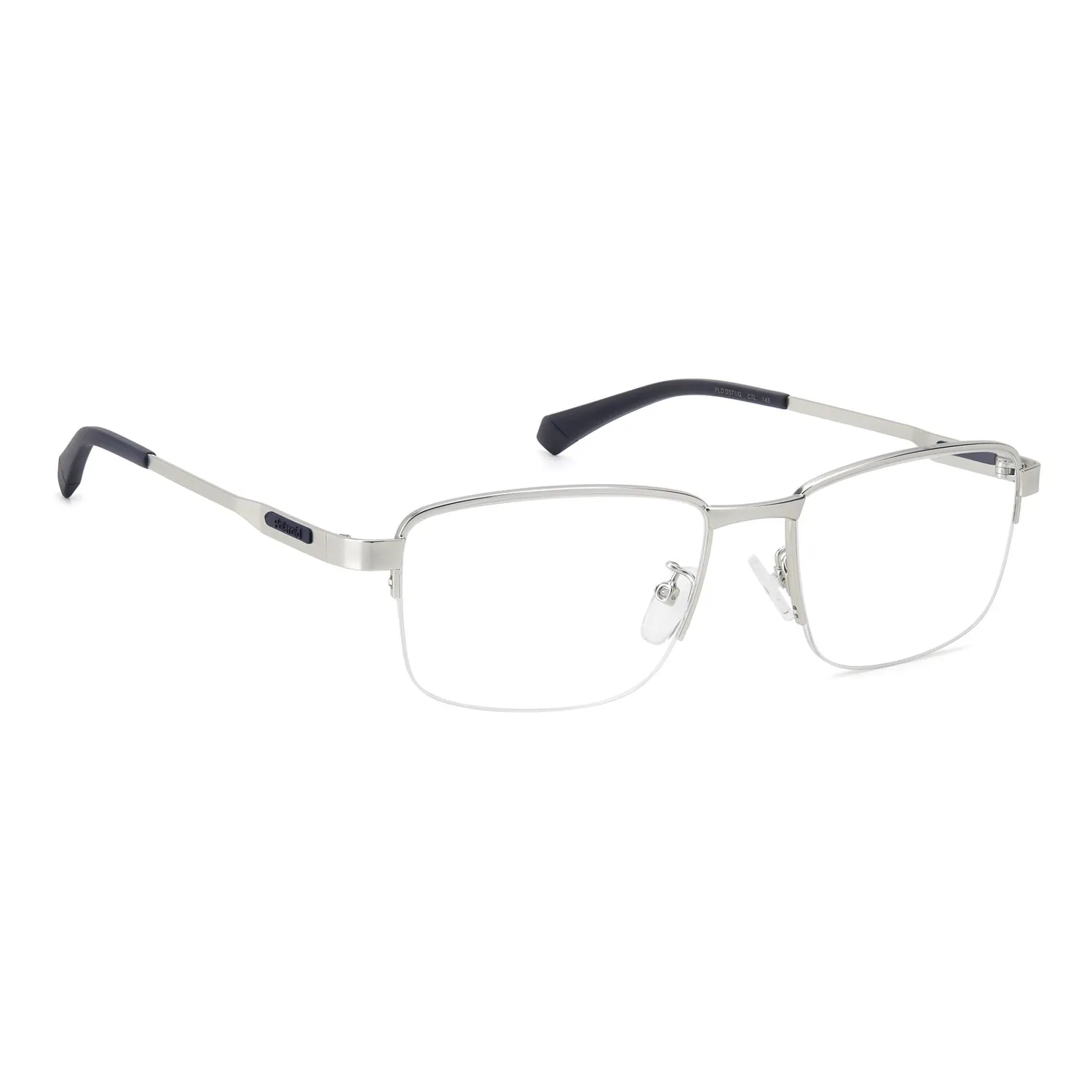 Polaroid PLD D571/G Herrenbrille Schwarz Halbrand Metall