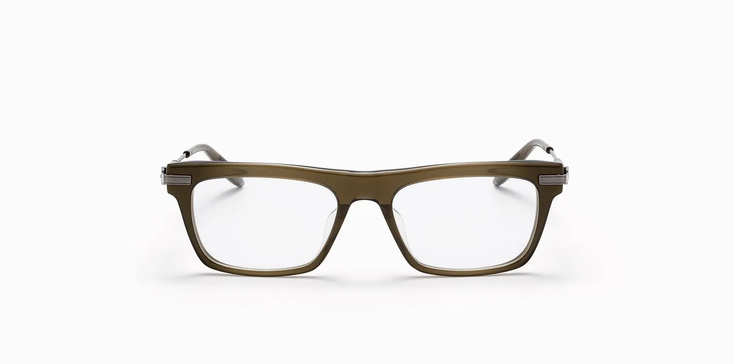 Akoni Optima Arc Brille Olive Titan 54