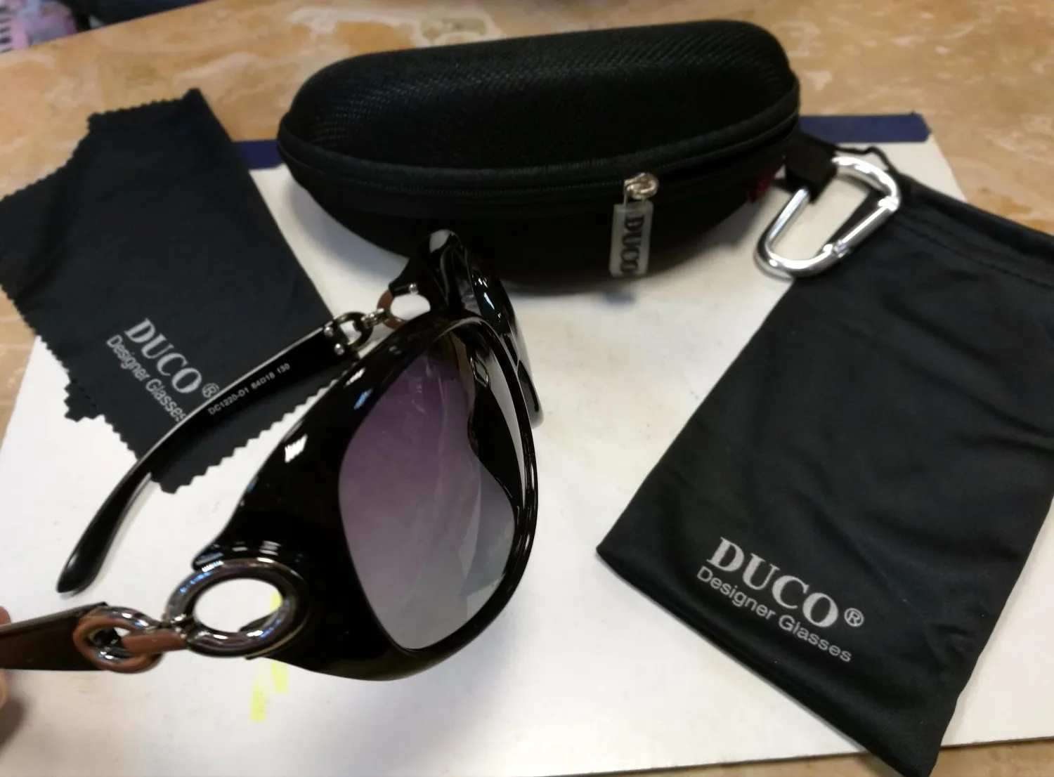 DUCO 1220 Damen Sonnenbrille übergroß polarisiert
