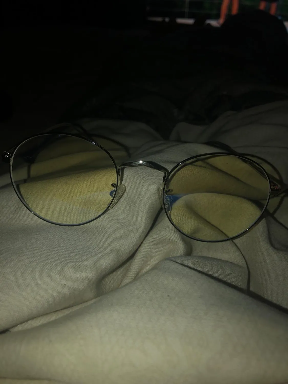 GQUEEN GQ129 Blaulichtbrille rund transparent