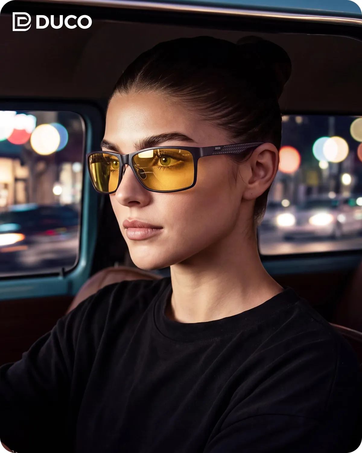 DUCO 8206Y Nachtfahrbrille polarisiert ultraleicht