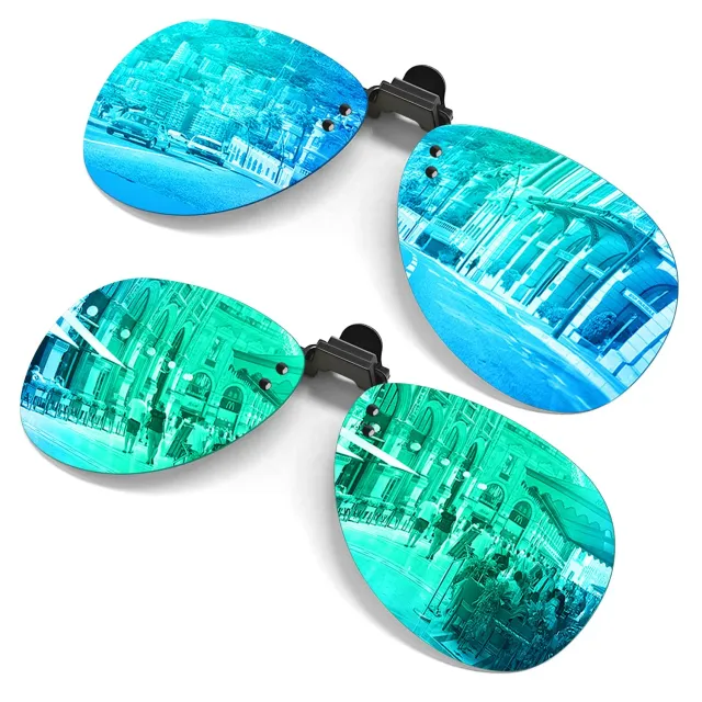 GQUEEN JP94 Clip-On Sonnenbrille polarisiert randlos