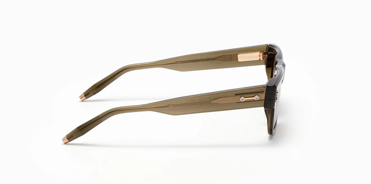 Akoni Etere Leo Sonnenbrille Olive Acetat Größe 54
