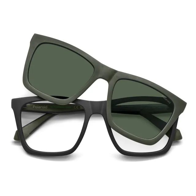 Polaroid PLD D591/C Brille Matte-Schwarz mit Clip-on