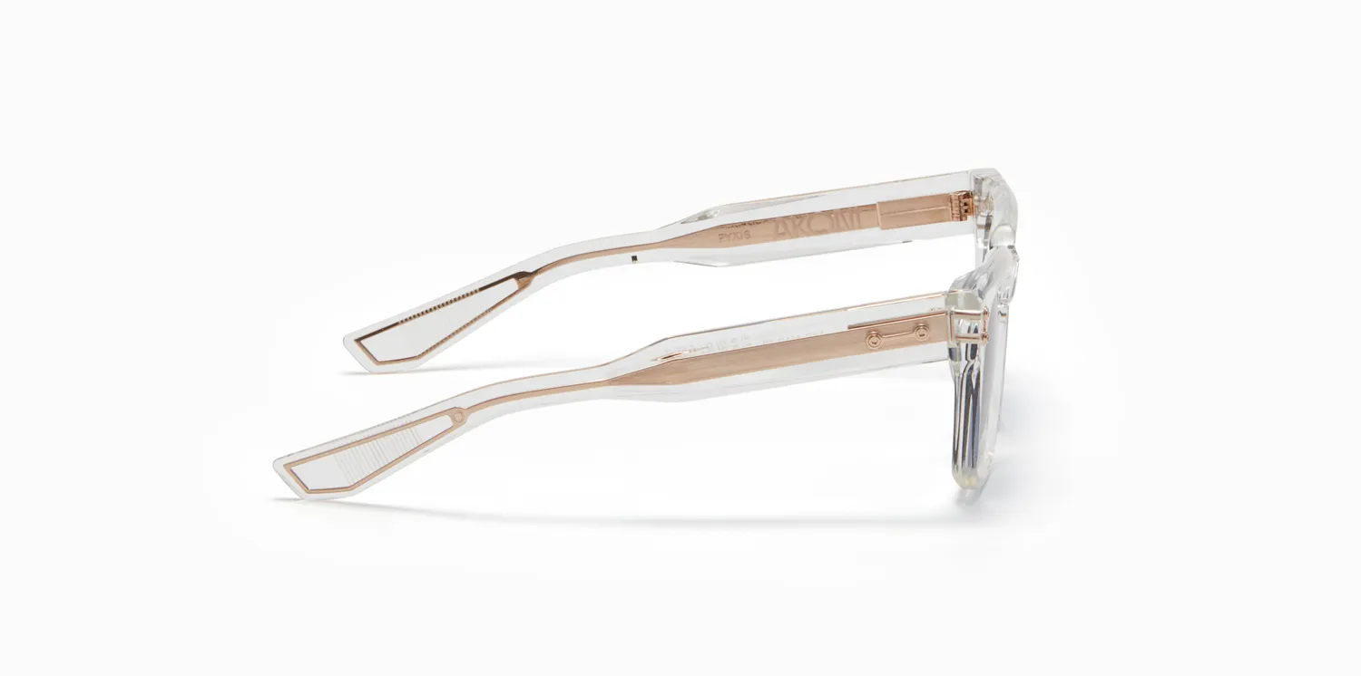 Akoni Etere Pyxis Sonnenbrille Crystal Clear