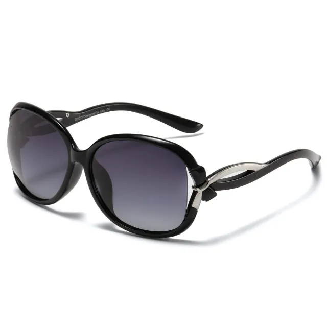 DUCO 2229 Vintage Sonnenbrille rund polarisiert Damen