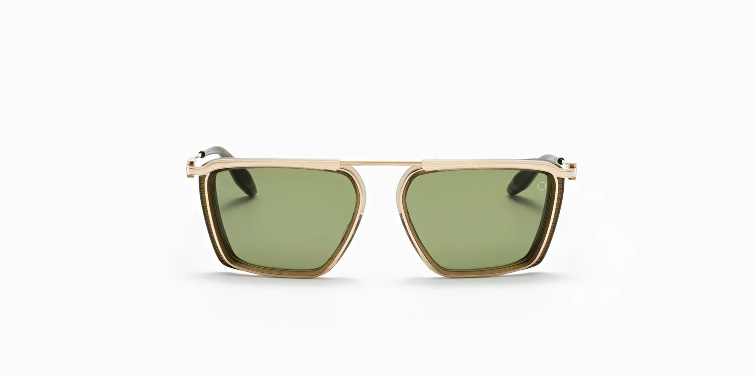 Akoni Ulysses Delta Sonnenbrille Dark Olive Größe 57 Acetat