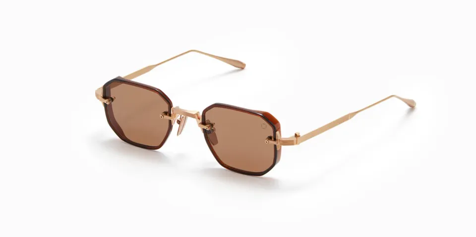 Akoni Delta Juno-Two Sonnenbrille Braun Titan