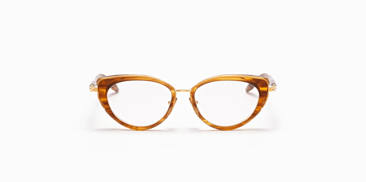 Akoni Etere Athena Rx Brille Sand Swirl Black Cateye