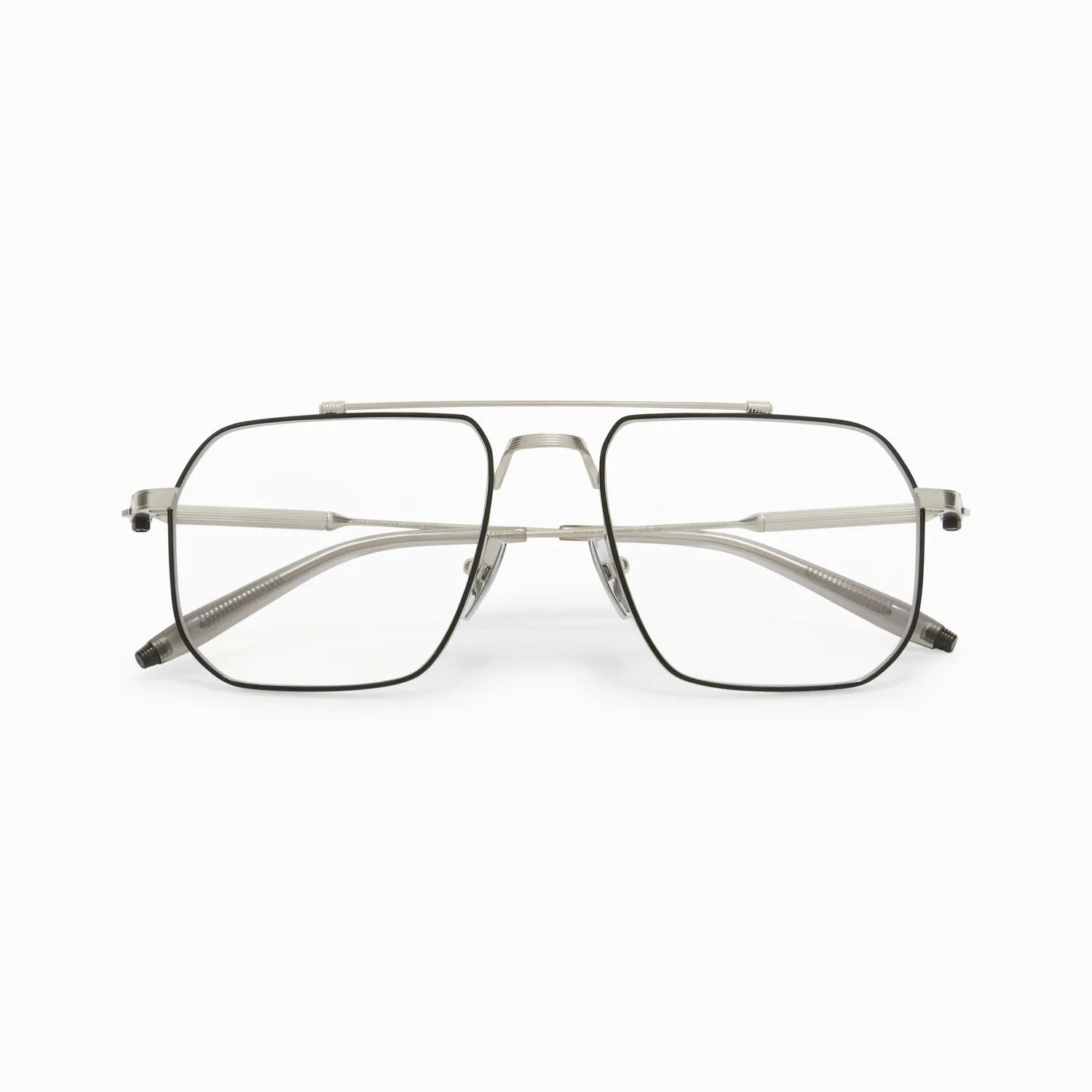 Akoni Delta Atlas Brille Silber Metall 80er