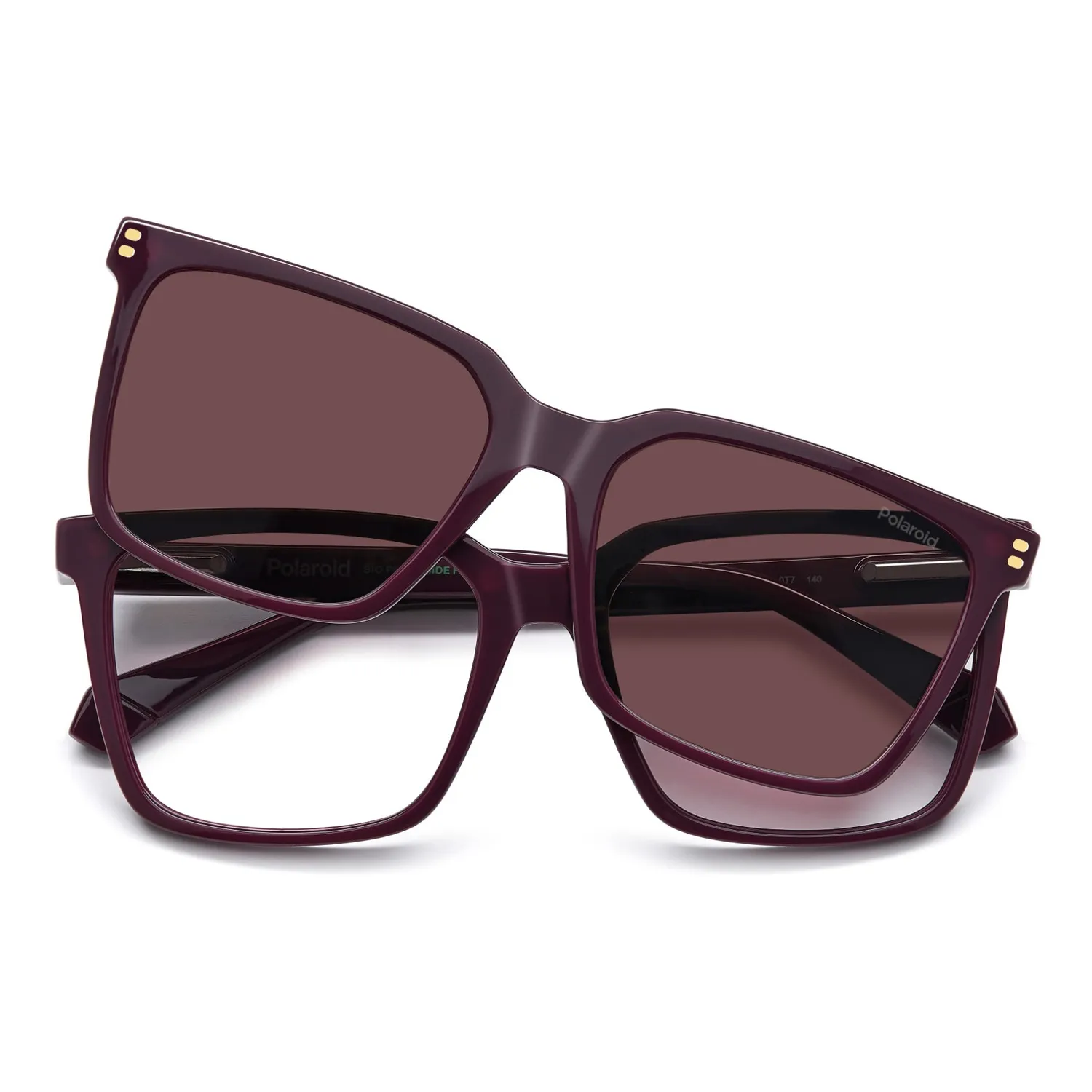 Polaroid PLD D556/C Brille Havana Clip-on polarisiert