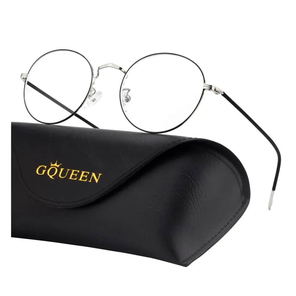 GQUEEN GQ129 Blaulichtbrille rund transparent