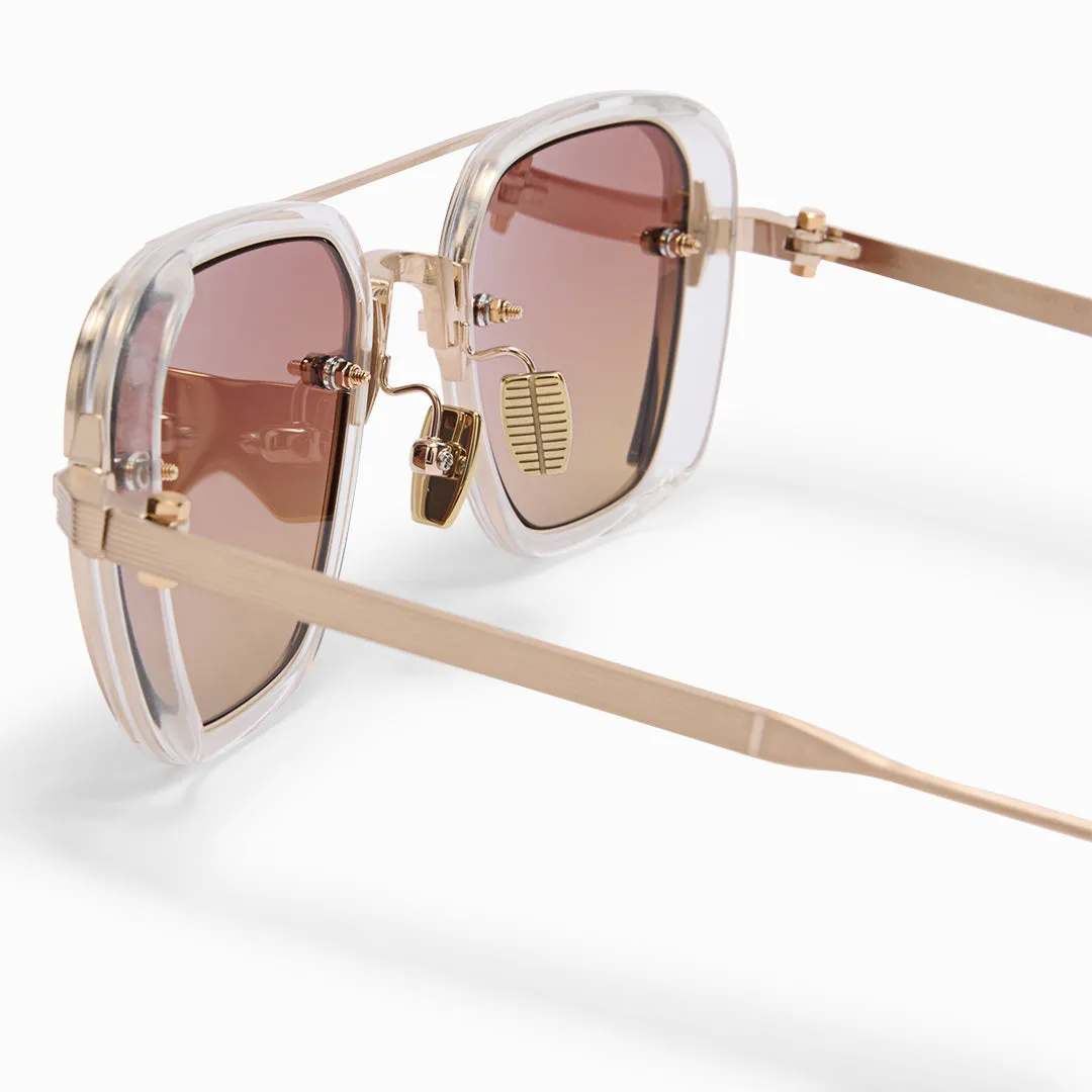 Akoni Optima Jura Sonnenbrille Crystal Clear eckig