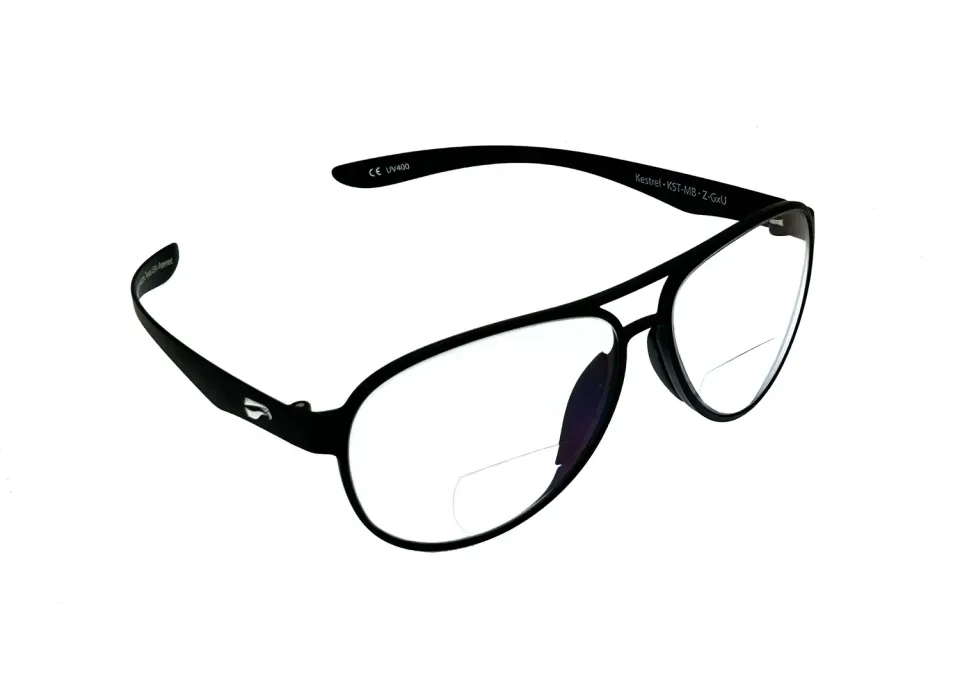 Flying Eyes Cooper Aviator Bifokalbrille Gradient Grau +2,0