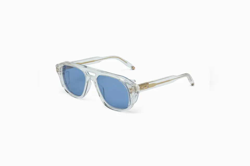 Akoni Etere Phoenix Sonnenbrille Crystal Clear Acetat