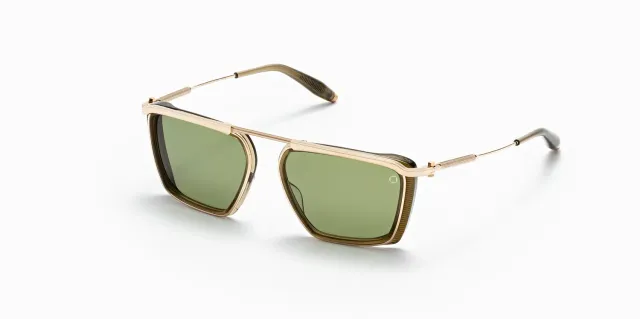 Akoni Ulysses Delta Sonnenbrille Dark Olive Größe 57 Acetat