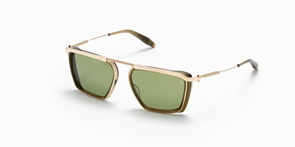 Akoni Ulysses Delta Sonnenbrille Dark Olive Größe 57 Acetat