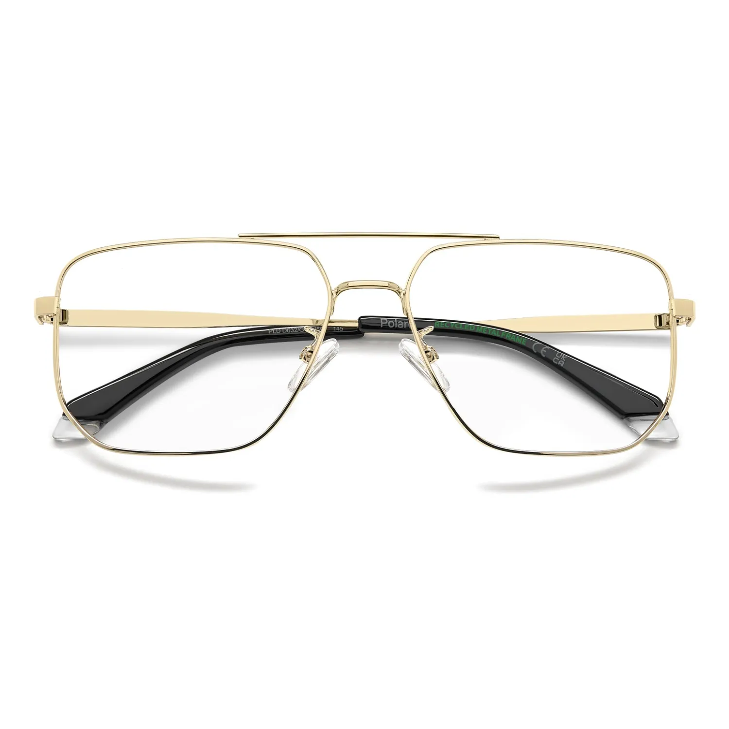 Polaroid PLD D632/G Brille Ruthenium Metall leicht