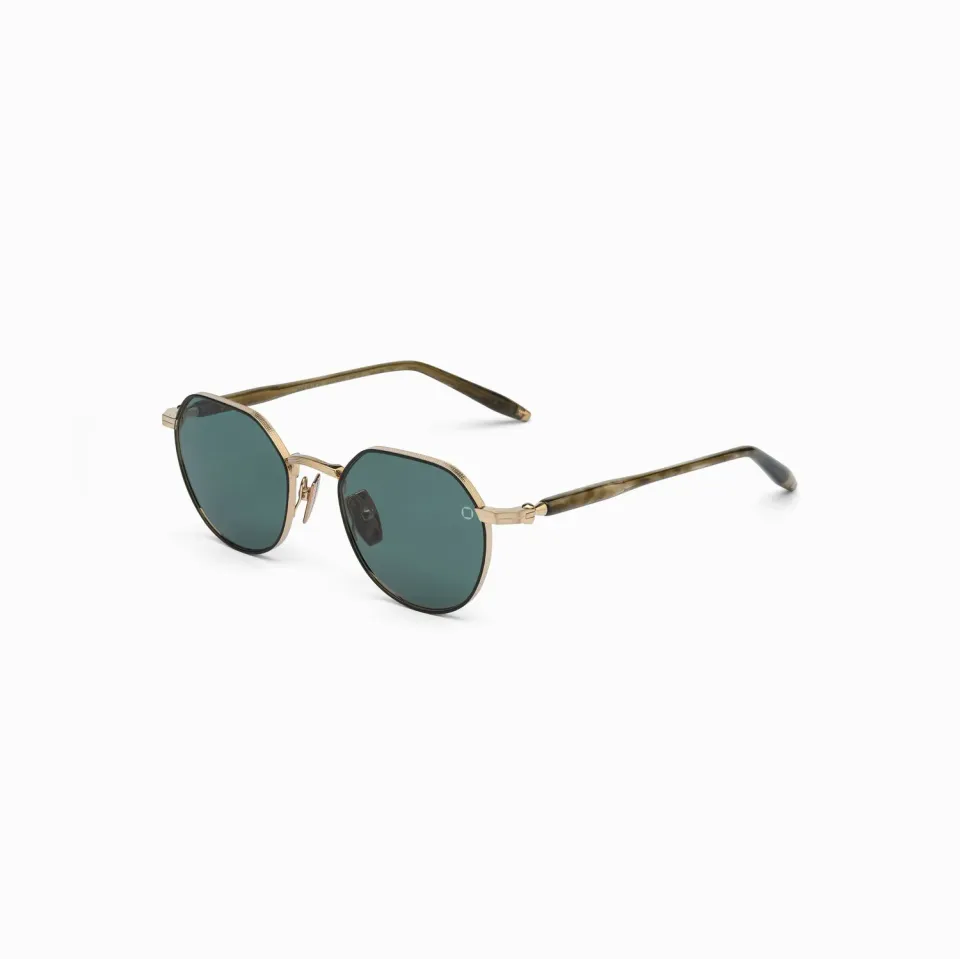 Akoni Themis Sonnenbrille Brushed Gold Pantos