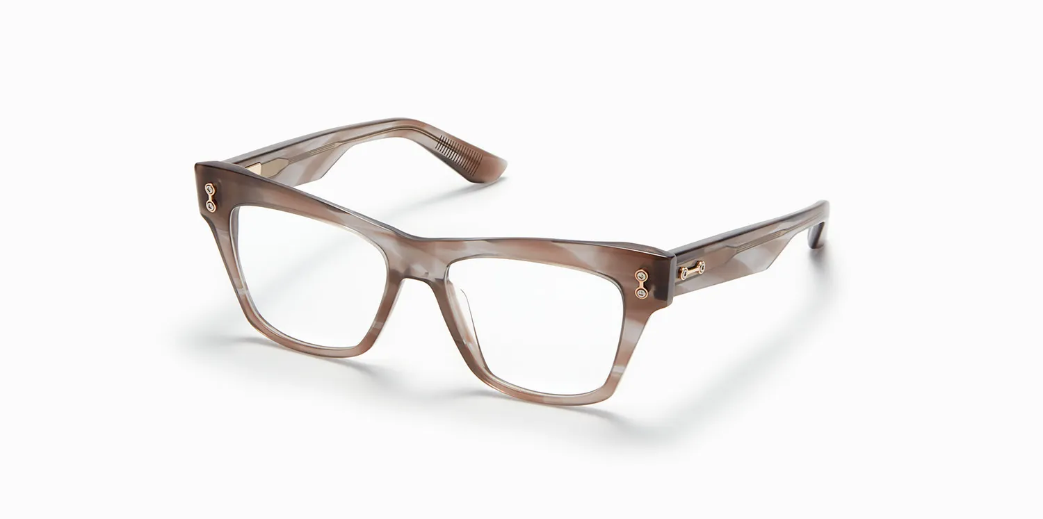 Akoni Etere Sagitta Brille Crystal Black Cat-Eye