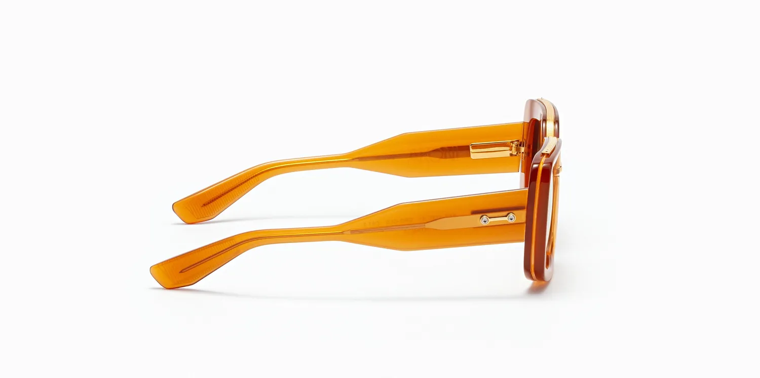 Akoni Etere Virgo Sonnenbrille Cloudy Orange Acetat