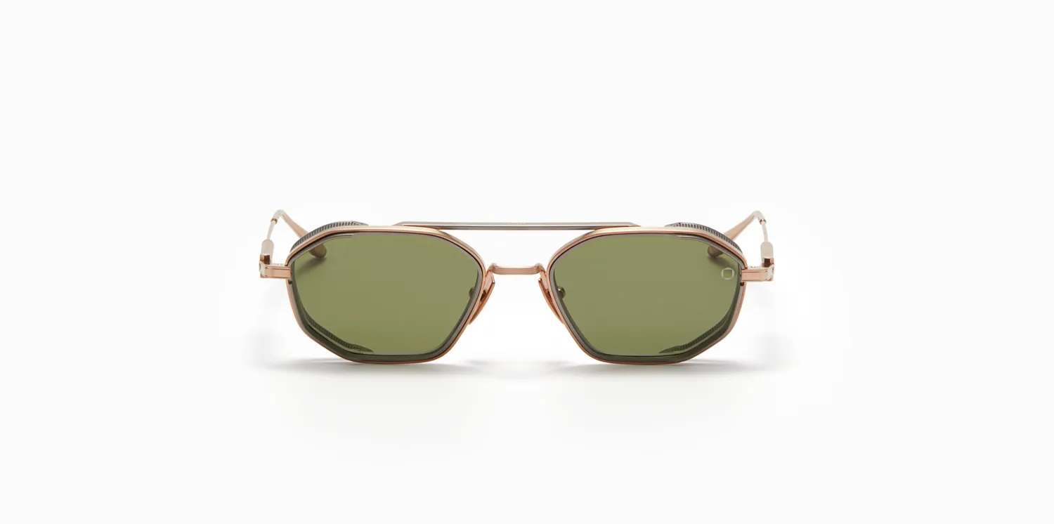 Akoni Eris-Two Sonnenbrille Brushed White Gold