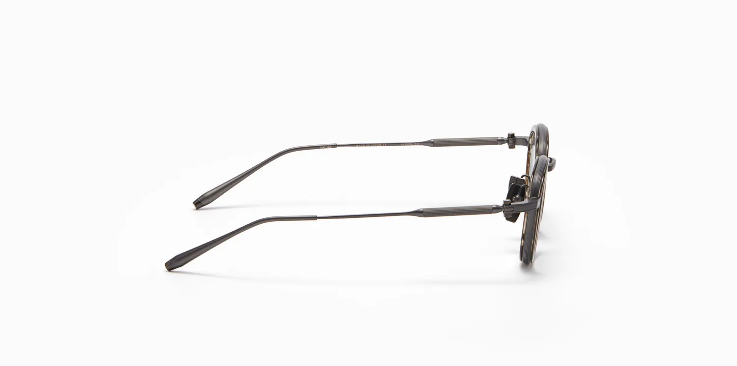 Akoni Agile Brille Green Tortoise Swirl Titan Acetat