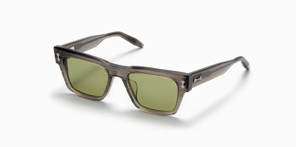 Akoni Columba Sonnenbrille Scraped Grey 54 eckig