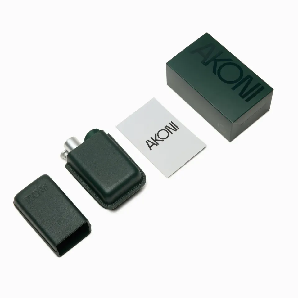 Akoni Performance Kit Brillenpflegeset mit Lederetui