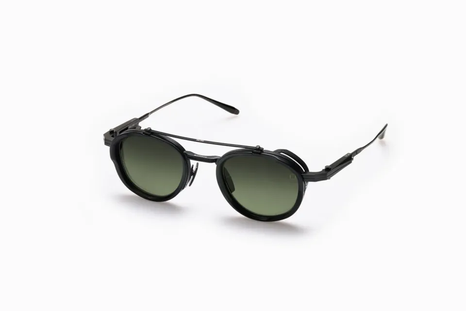 Akoni Optima Infinity Sonnenbrille mattschwarz Titan-Acetat