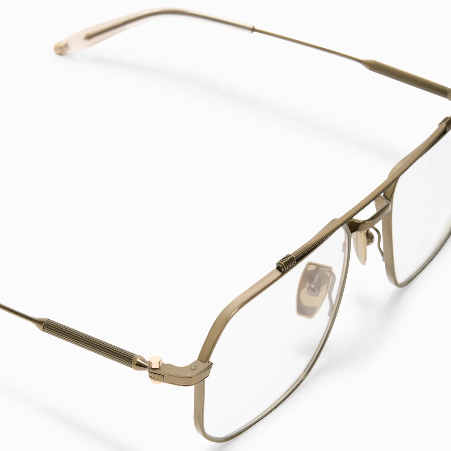 Akoni Atlas Brille Antiqued 12k Gold Metall