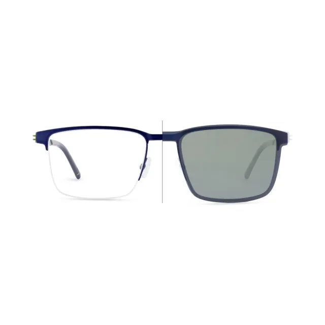 Morel Eclipse 7 Brille NR21 Edelstahl rechteckig 54