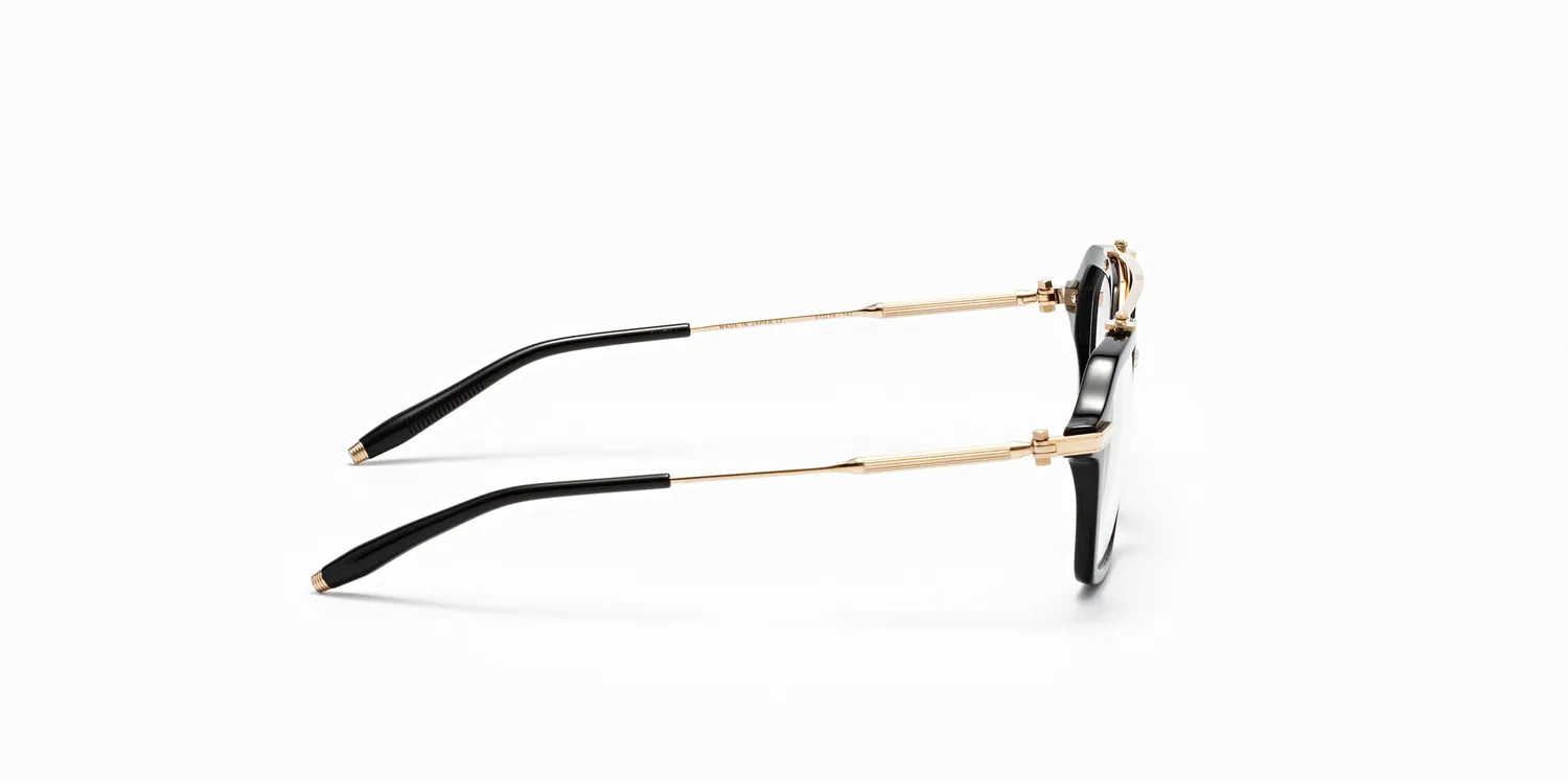 Akoni Akari Sonnenbrille Solid Black Titan