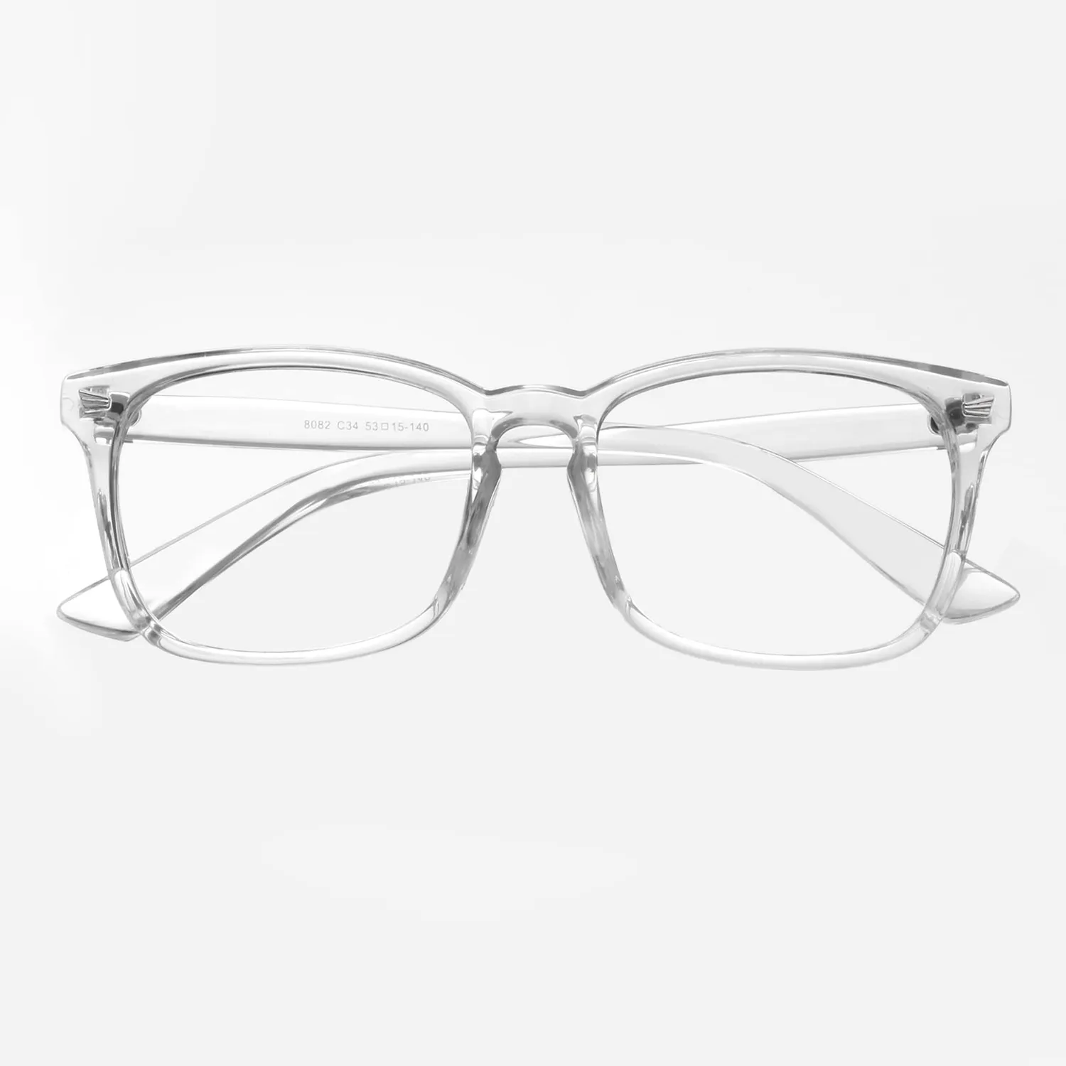 GQUEEN PE2 Hornbrille Transparent ohne Stärke