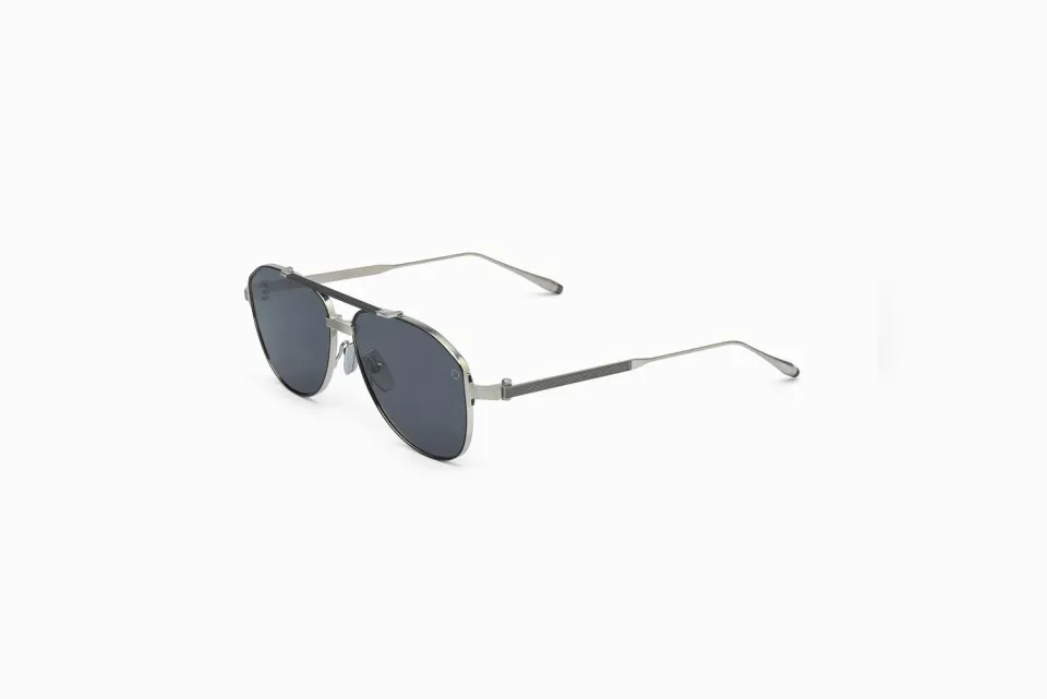 Akoni Optima Helios Sonnenbrille Brushed Silver
