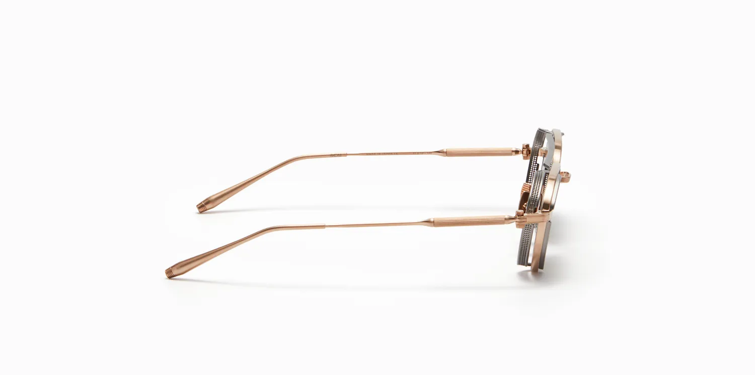 Akoni Eris-Two Sonnenbrille Brushed White Gold