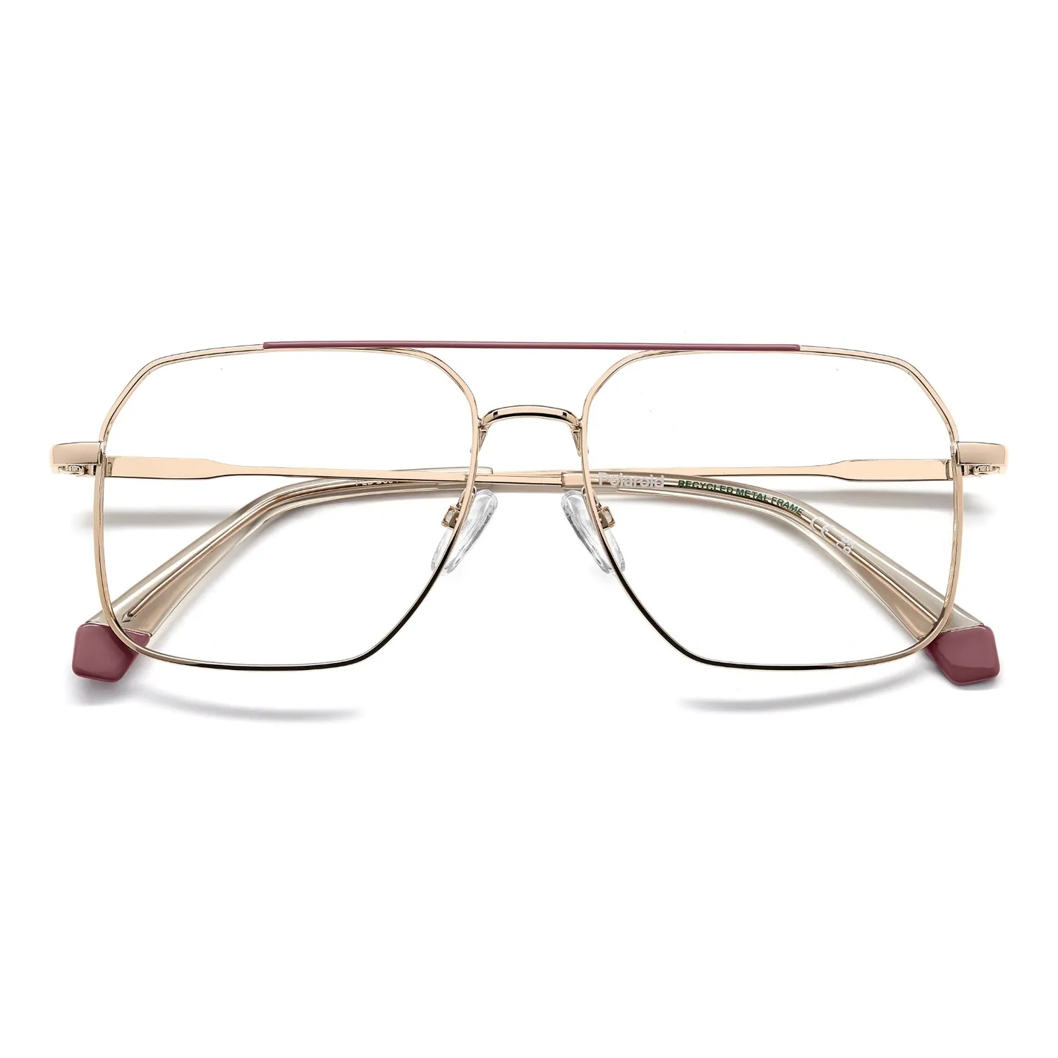 Polaroid PLD D554 Brille gold eckig 55-16-145