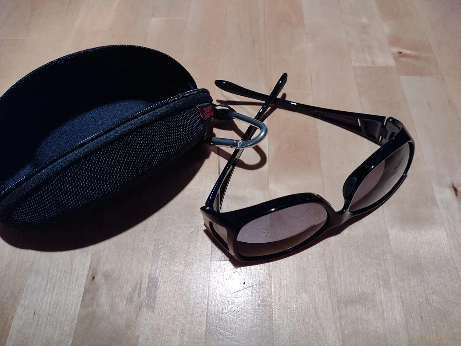 DUCO Fit Over Überbrille polarisiert M Schwarz Grau