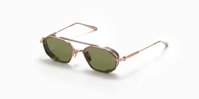 Akoni Eris-Two Sonnenbrille Brushed White Gold